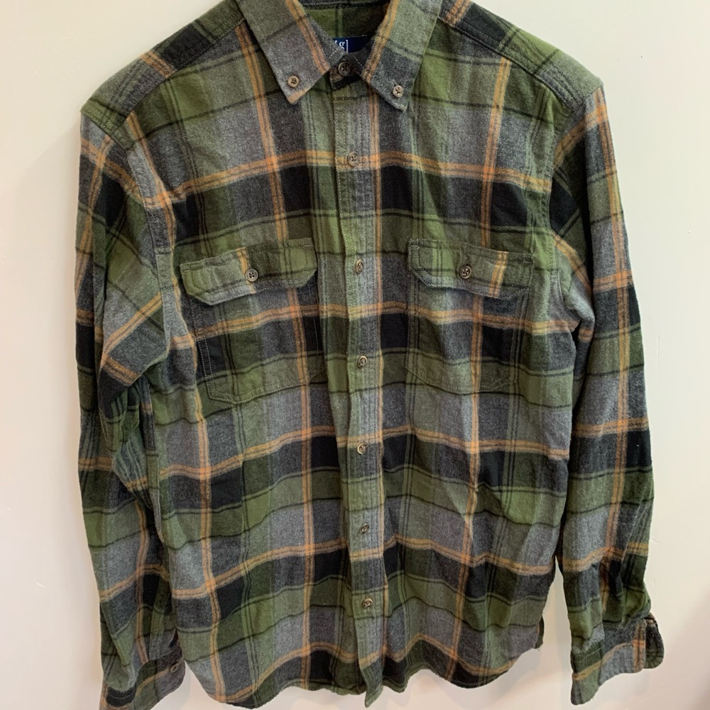 Men’s green flannel